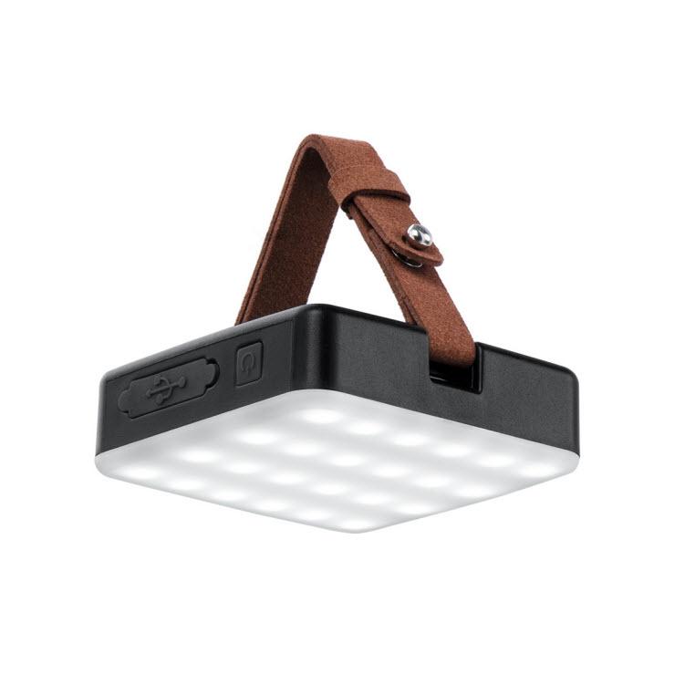 三色光露營燈 - 黑色